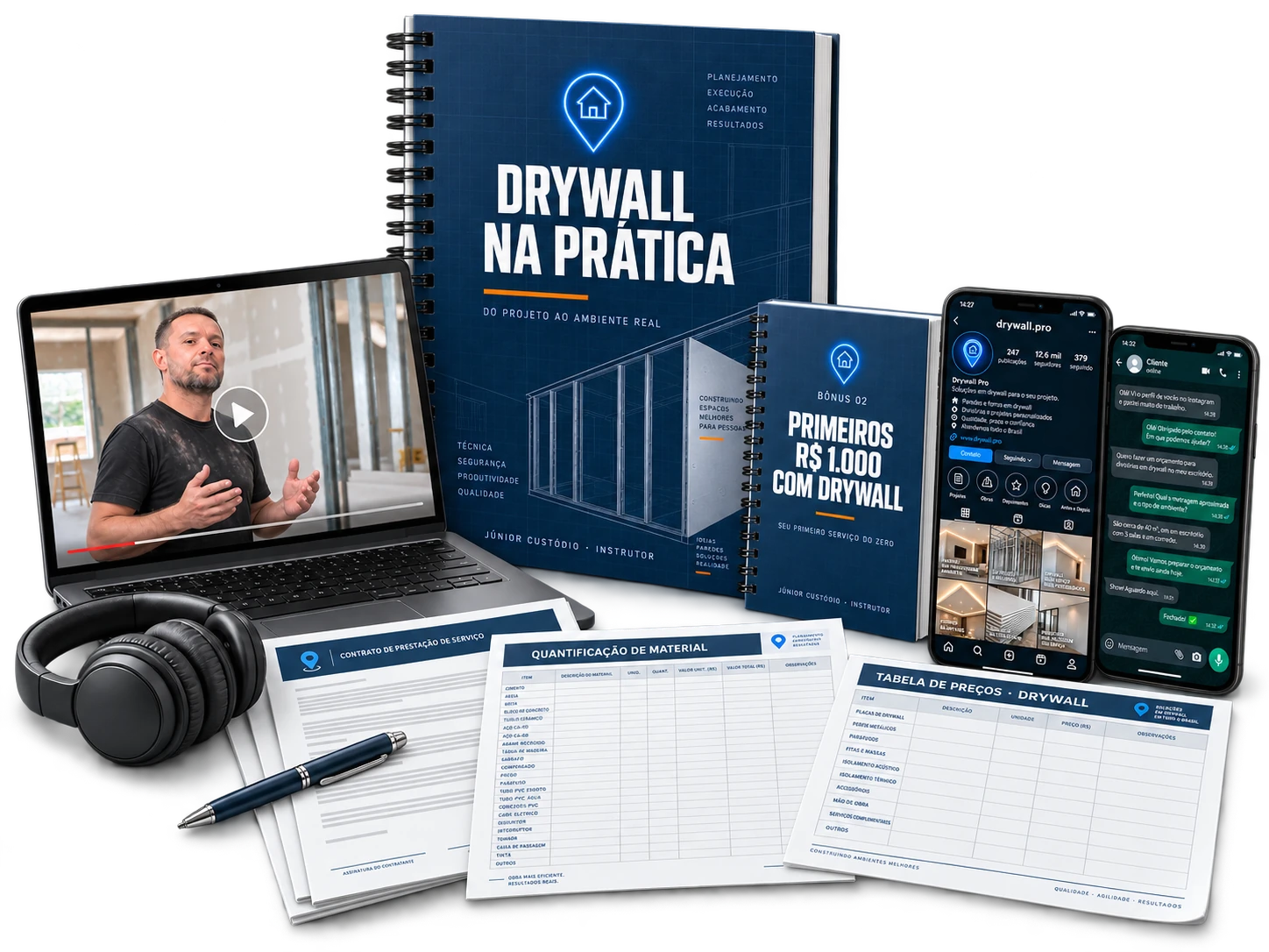 Kit Drywall do Zero completo